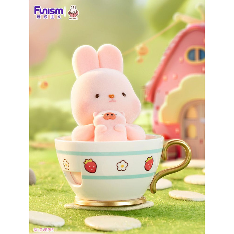 Blind Box Funism Momo Bunny Strawberry Town – Figurine mystère 10 cm