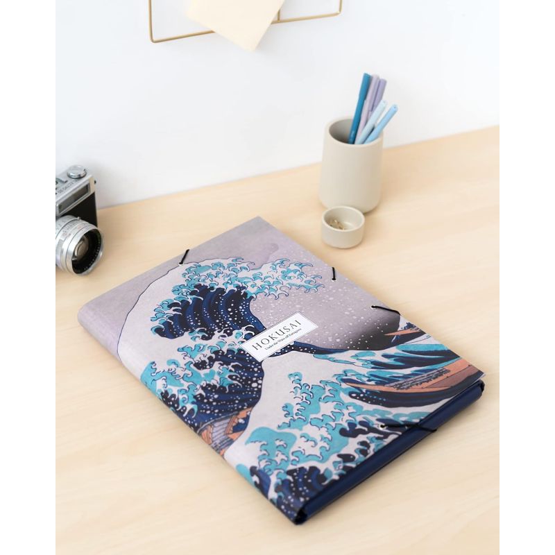 Hokusai - Chemise cartonnée à rabats