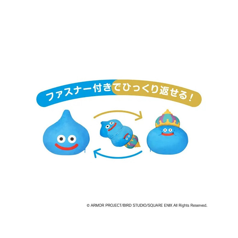Coussin peluche réversible Slime Dragon Quest – Square Enix