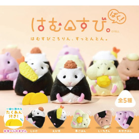 Hammusubi Paku! - Figurine Onigiri Hamster 1 EXEMPLAIRE ALEATOIRE