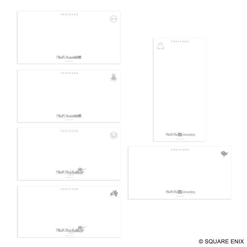 Set de 6 grandes cartes postales – NieR:Automata – Square Enix