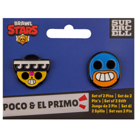 Brawl Stars - Set de 2 pins Poco & El Primo