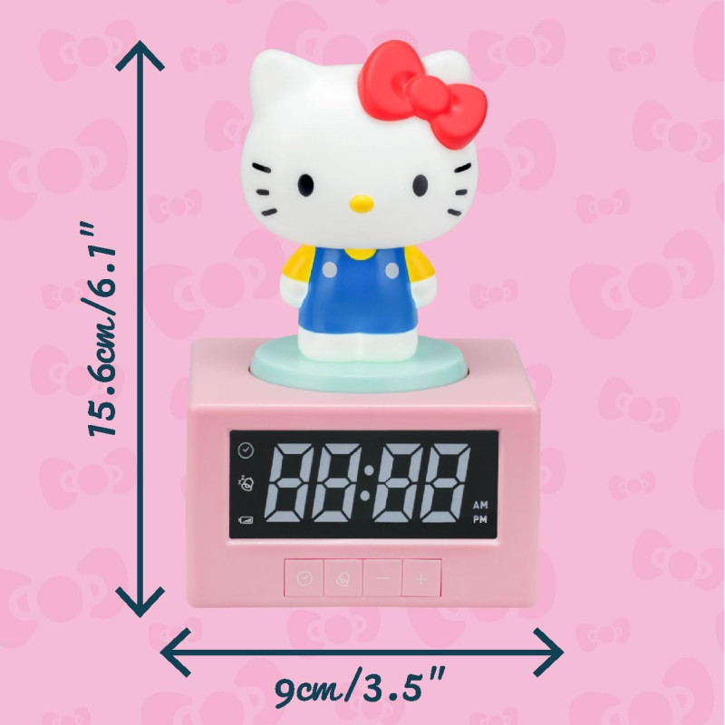 Réveil lumineux Hello Kitty 15,6 cm – Sanrio par Paladone
