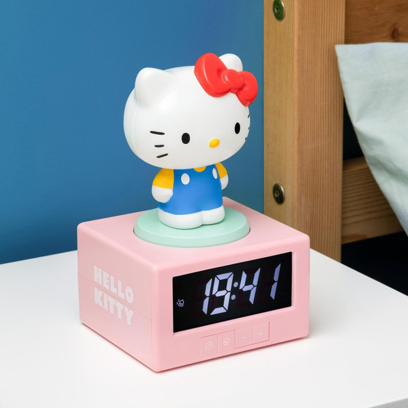 Réveil lumineux Hello Kitty 15,6 cm – Sanrio par Paladone