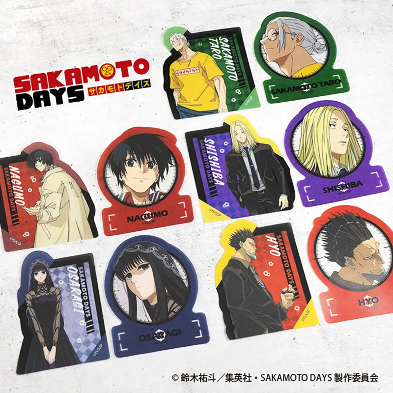 Pack de 2 stickers Sakamoto Days Clear – F-Toys