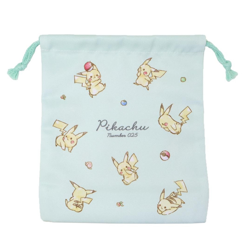 Pokémon - Pochette tissu à cordon Pikachu, Berries & Pokeball