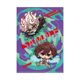 DanDaDan - Chemise clear file A4 Okarun Transformed, Momo & Mémé Turbo