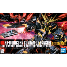 Gundam - HGUC 1/144 RX-0 Unicorn Gundam 02 Banshee (Destroy Mode)