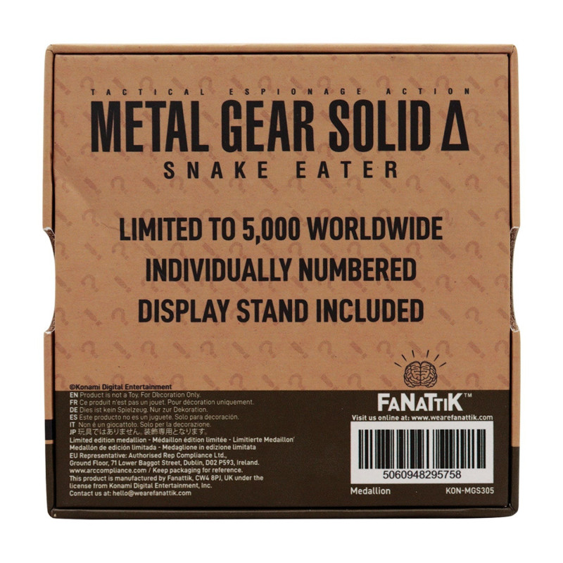 Médaillon Metal Gear Solid Delta Cobra Unit – Fanattik 5000 ex.