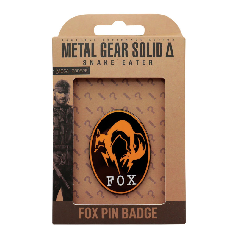 Pin Badge Metal Gear Solid Delta FOX – Fanattik 9995 exemplaires