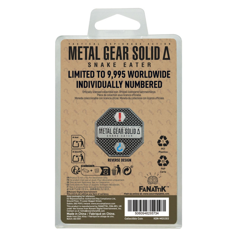 Pièce Naked Snake Metal Gear Solid Delta – Fanattik 9995 exemplaires