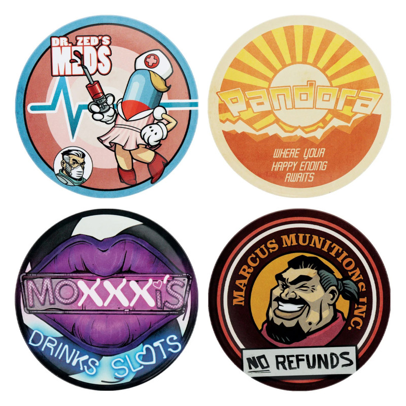 Set de 4 Sous-verres Borderlands – Fanattik Officiel