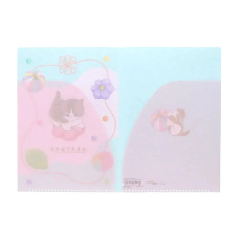 Mofusand Clear File A5W Nerikiri – Sunstar – Papeterie japonaise