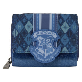 Harry Potter - Portefeuille trifold Houses of Hogwarts Denim