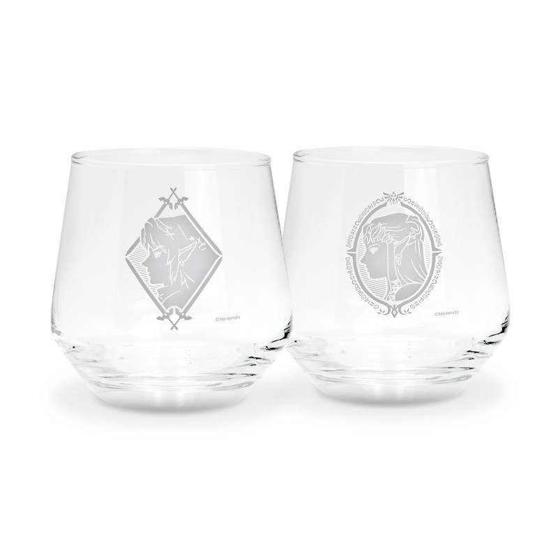 The Legend of Zelda - Set de 2 verres Link & Zelda