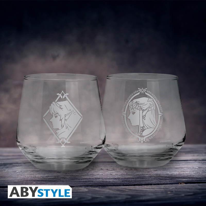 Set de 2 verres Zelda & Link – Licence AbyStyle – 30 cl