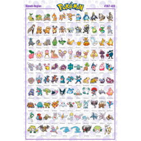 Pokémon - Grand poster Sinnoh (61 x 91,5 cm)