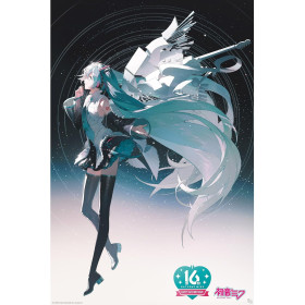 Vocaloid - Joyeux 16 ème anniversaire Miku (61 x 91,5 cm)