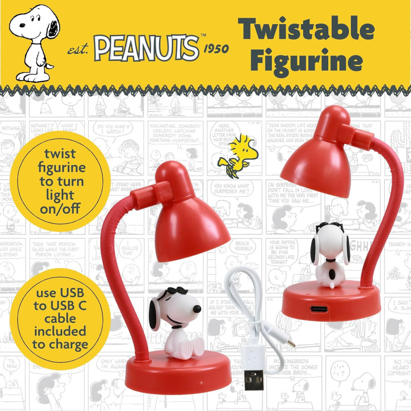 Peanuts Mini Lampe - Snoopy – Lampe USB-C rechargeable