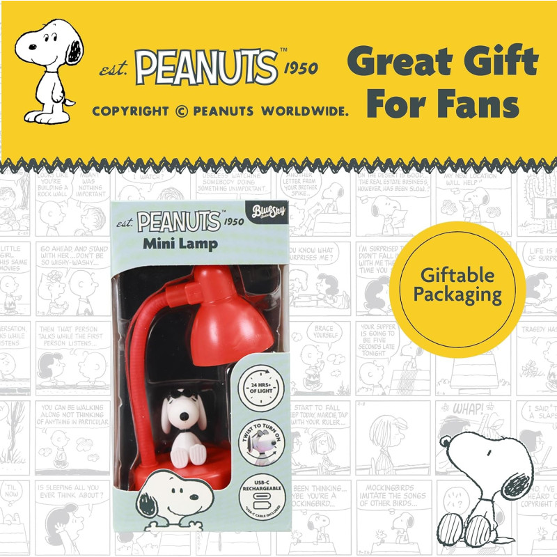 Peanuts Mini Lampe - Snoopy – Lampe USB-C rechargeable