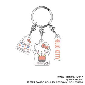 PEKO x Sanrio - Porte-clé triple Hello Kitty