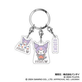 PEKO x Sanrio - Porte-clé triple Kuromi