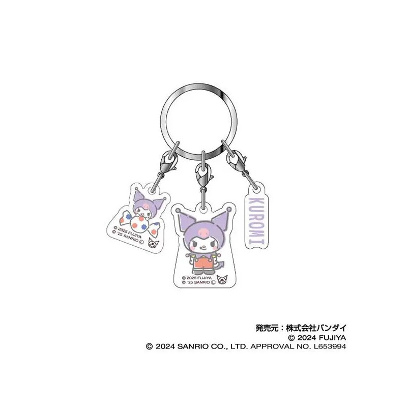 PEKO x Sanrio - Porte-clé triple Kuromi