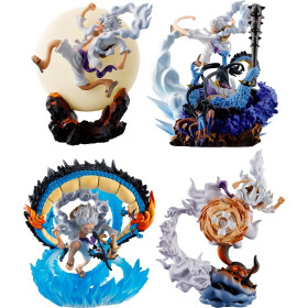 One Piece - Petitrama Set figurines Logbox Gear 5
