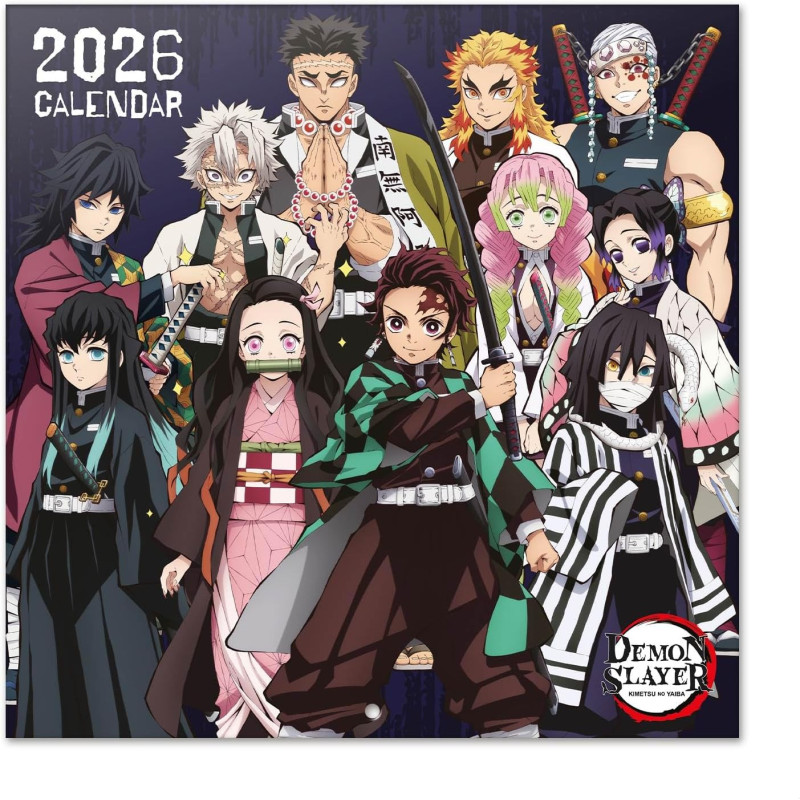 Demon Slayer (Kimetsu no Yaiba) - Calendrier 2025/2026