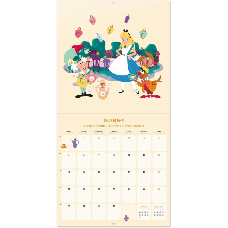 Calendrier Disney Alice au Pays des Merveilles 2026 – Officel