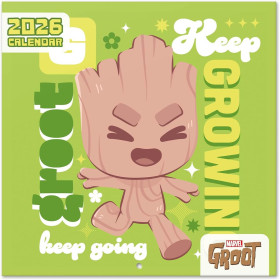 Calendrier Marvel Groot 2026 – Licence officielle