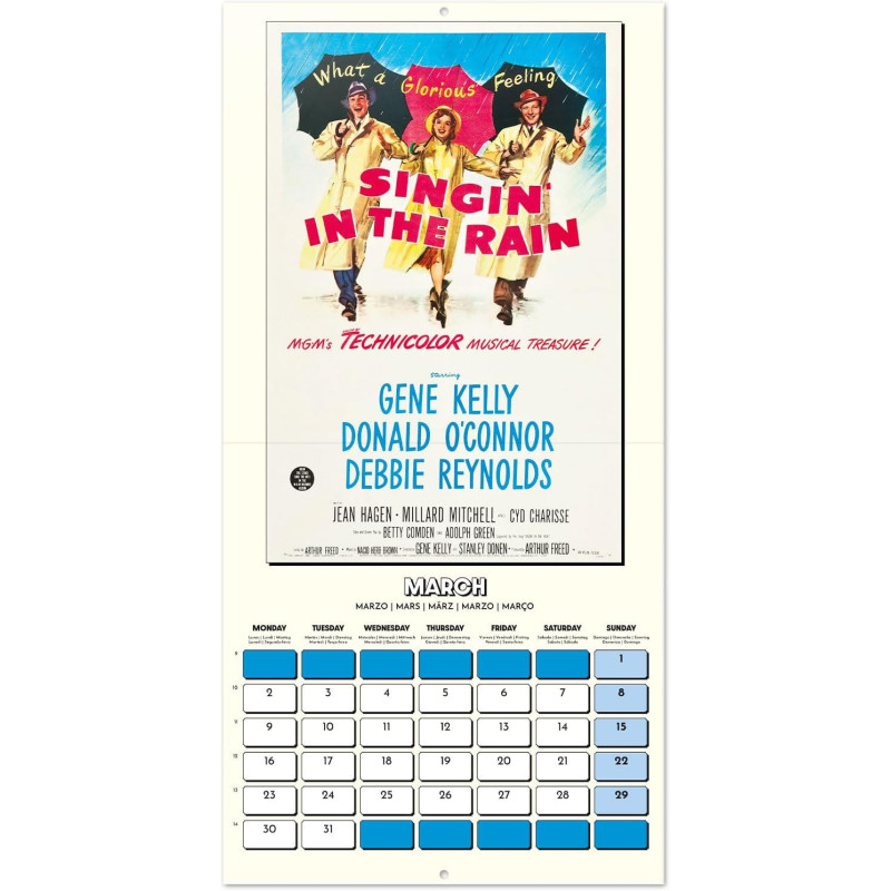 Calendrier Classiques du Cinéma 2026 – Licence officielle