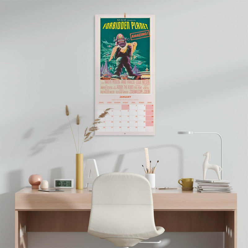 Calendrier Classiques Retro Sci-Fi 2026 – Licence officielle