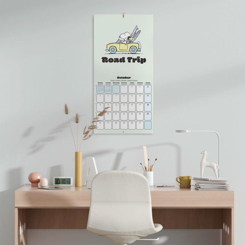 Calendrier Peanuts Snoopy 2026 – Licence officielle