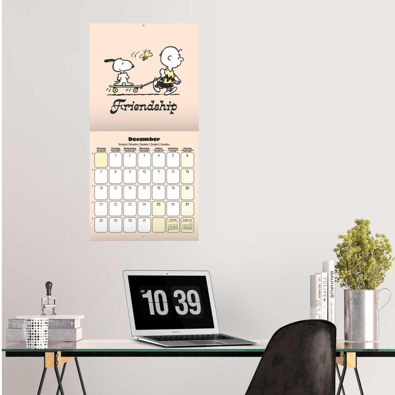 Calendrier Peanuts Snoopy 2026 – Licence officielle
