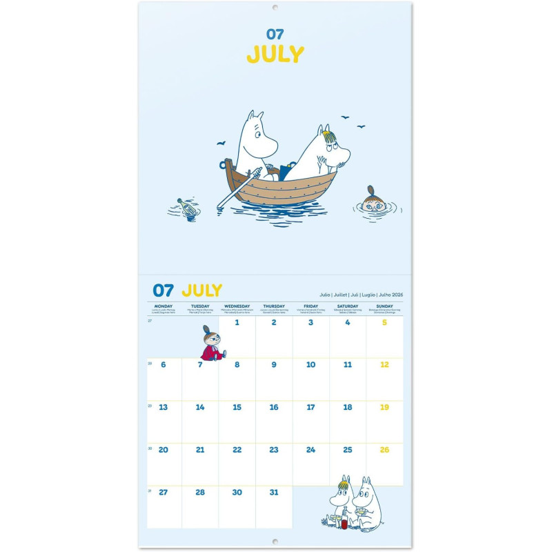 Calendrier Moomin 2026 – Licence officielle