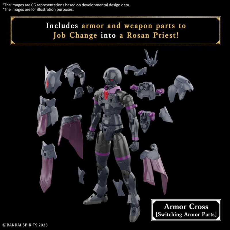 Model kit Bandai – 30MF Rozen Priest articulé
