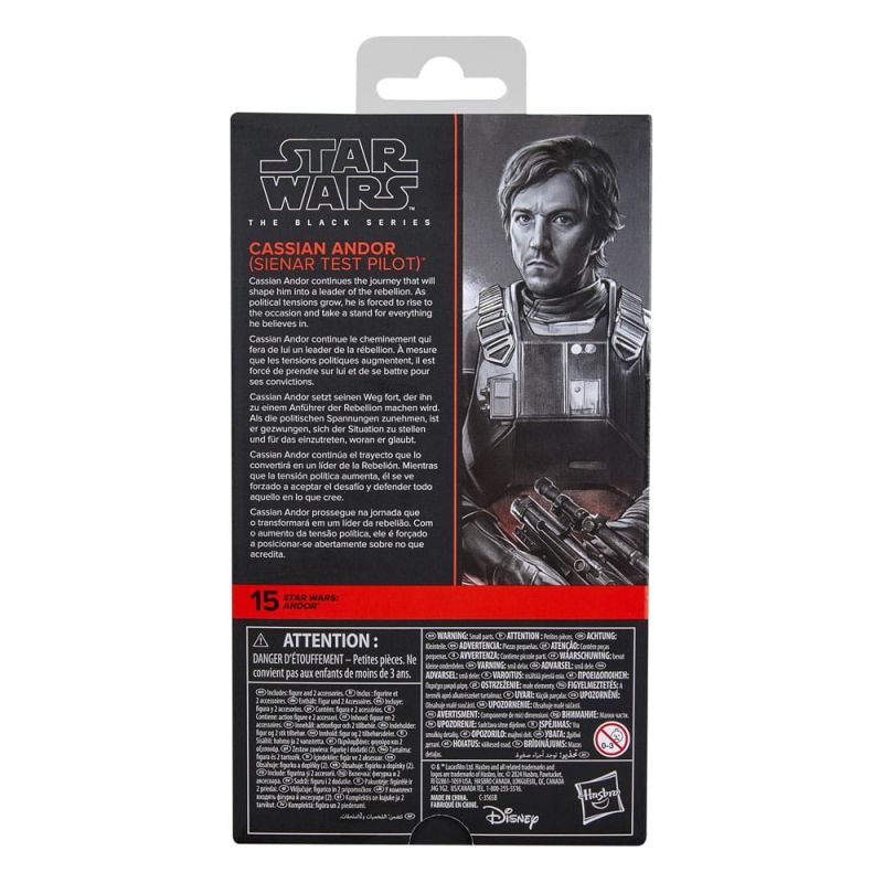 SEPTEMBRE 2025 : Star Wars : Andor - Black Series : Figurine Cassian Sienar Test Pilot