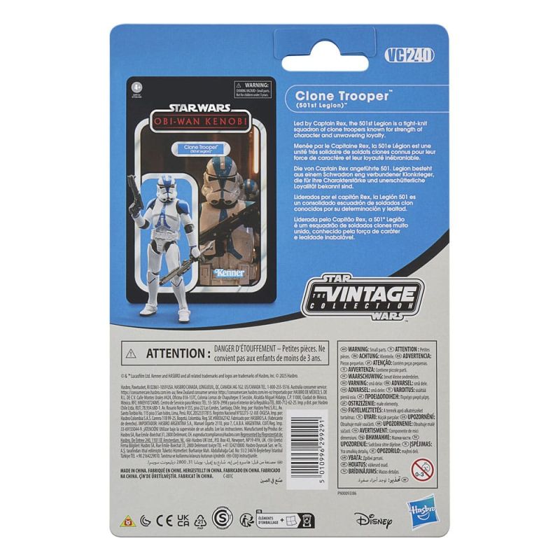 SEPTEMBRE 2025 : Star Wars : Obi-Wan Kenobi - The Vintage Collection - Figurine Clone Trooper (501st Legion) 10 cm