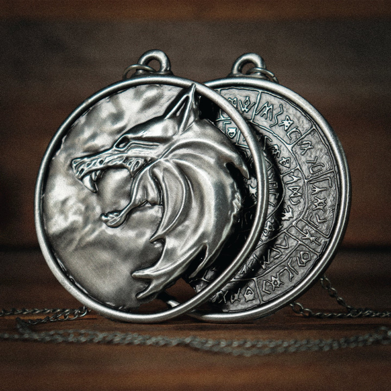 Médaillon Geralt The Witcher – Réplique Limitée 65 mm