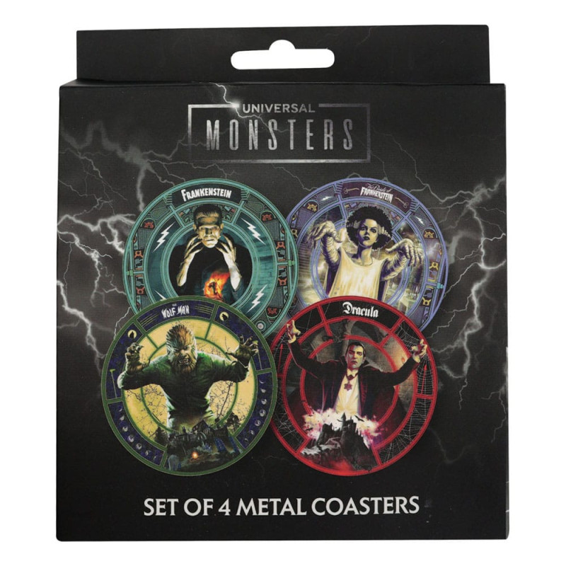 Set de 4 Sous-verres Universal Monsters – Fanattik