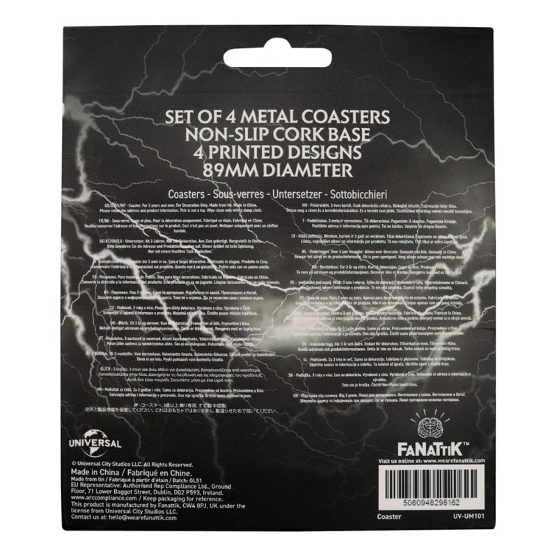 Set de 4 Sous-verres Universal Monsters – Fanattik