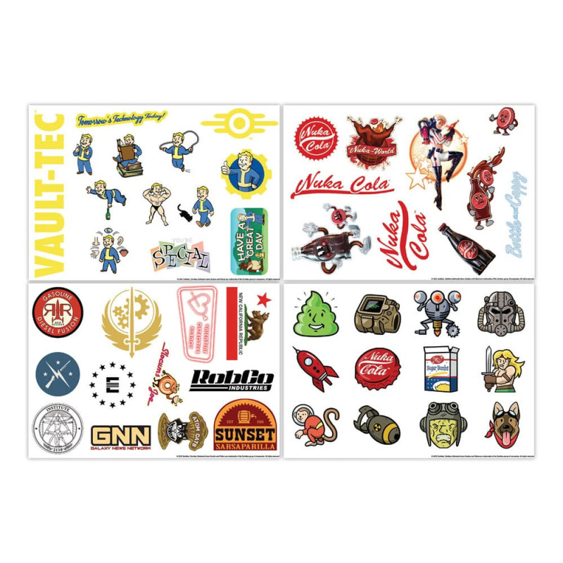 Fallout Tech Decals – Set de 40 Stickers Vinyles – Fanattik