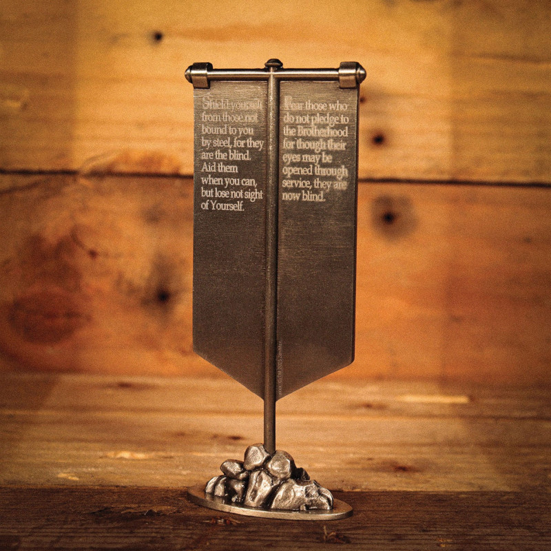 Fallout Mini Bannière Métal Brotherhood of Steel 5000 ex – Fanattik