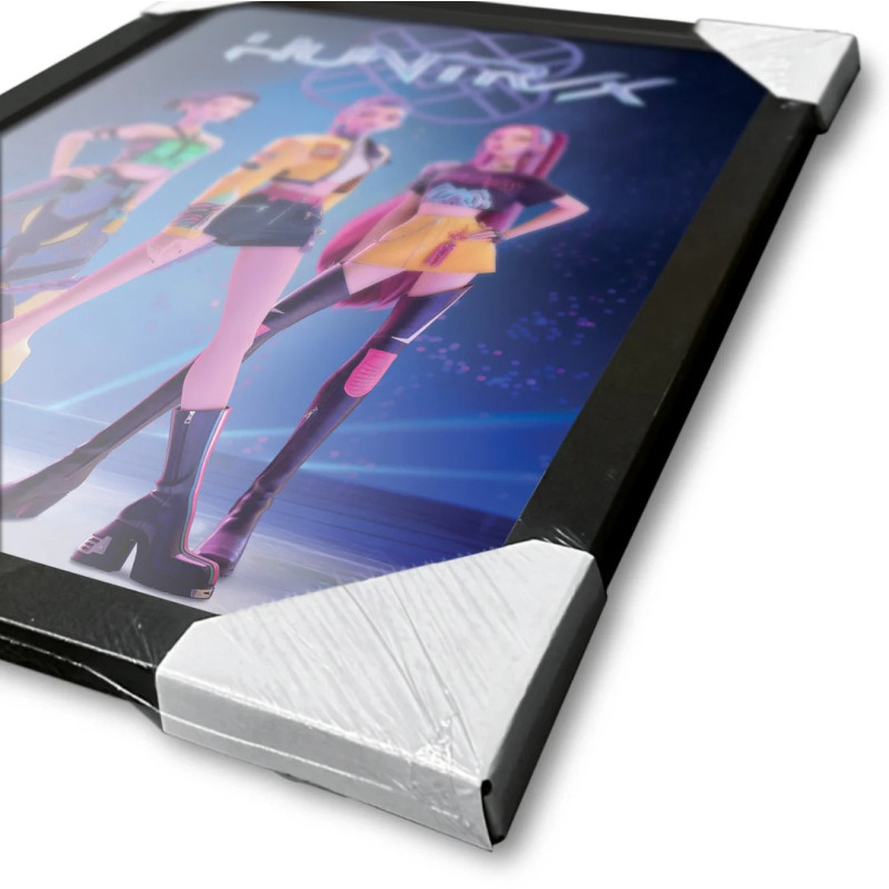 Poster encadré KPop Demon Hunters Huntrix 30x40 cm – Officiel