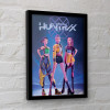 Poster encadré KPop Demon Hunters Huntrix 30x40 cm – Officiel