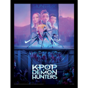 KPop Demon Hunters - Poster encadré Movie Key Art (30 x 40 cm)