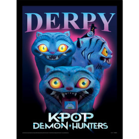 KPop Demon Hunters - Poster encadré Derpy (30 x 40 cm)