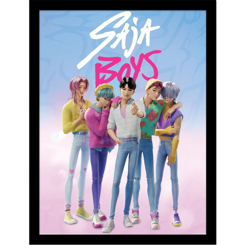 KPop Demon Hunters - Poster encadré Saja Boys (30 x 40 cm)