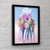 Poster encadré KPop Demon Hunters Saja Boys 30x40 cm – Officiel